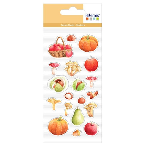 Puffies Stickers - Höstens frukter och grönsaker