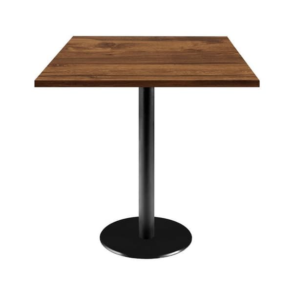 Tabel 70 x 70 cm - model Rom egetræ hunton brun