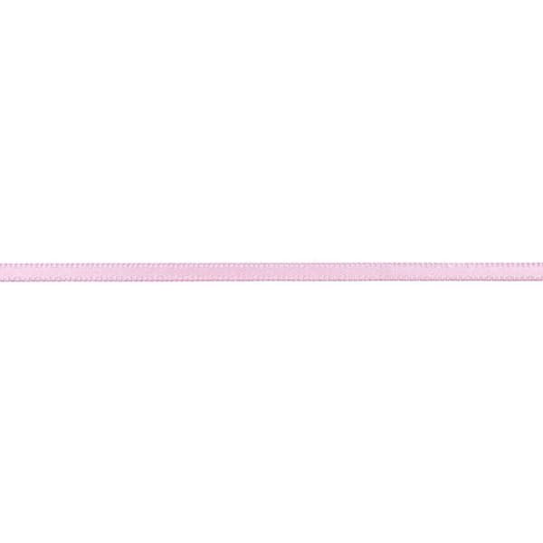 3m ljusrosa satinband Ros