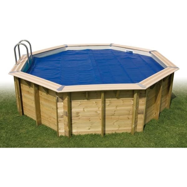 Boblefolie til træswimmingpool - UBBINK - Rektangulær 250x450 - Blå - 400 mikron Blå