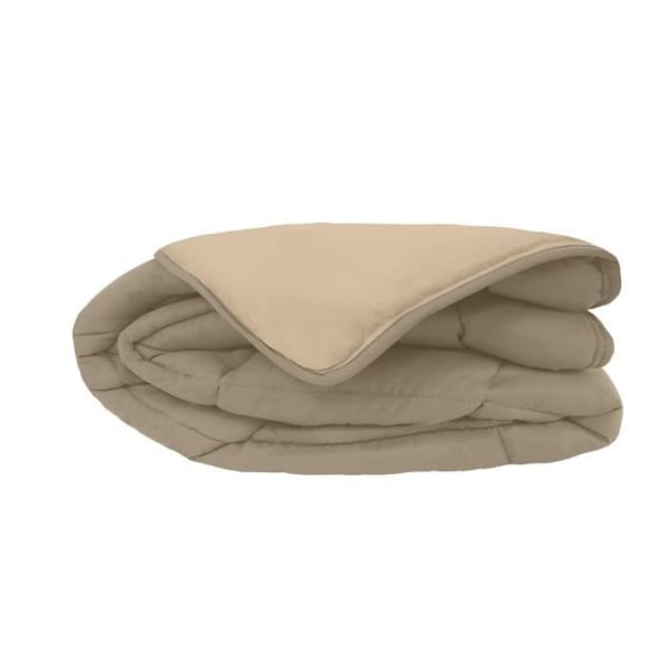 CALGARY Varmt täcke Microfiber 400g/m² Taupe & Linne 140x200cm