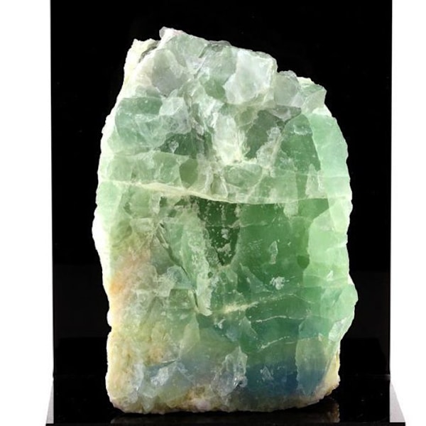Sten og mineraler. Fluorit + Kvarts. 2382,30 øre. Marsanges-minen, Langeac, Frankrig.