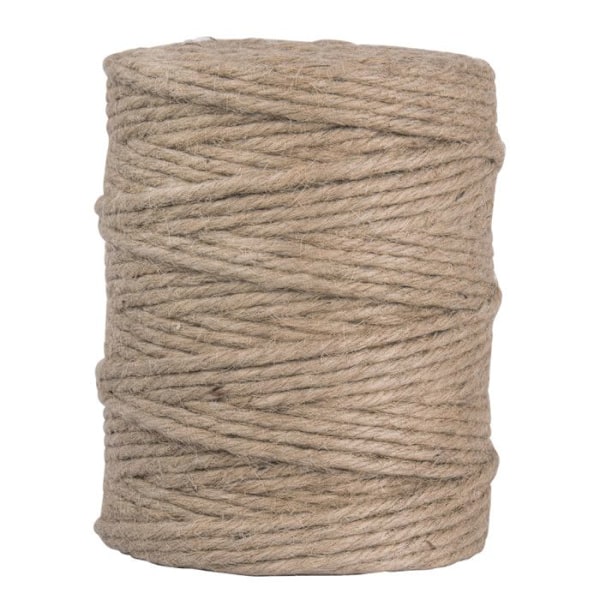 Jutetråd 6 plader Ø 6mm Natur Spole 120m natur