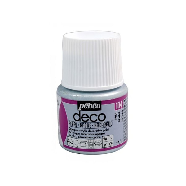 Akryylimaali - Pébéo - P.BO Deco helmiäismäinen - 45ml - Helmiäinen - Koristeva vaikutus Pärlskimrande