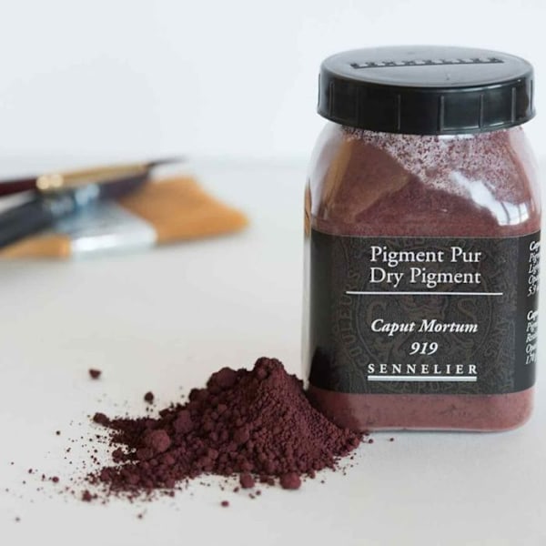 Pigment för färgskapande - 170 g burk - Brun Caput mortuum Svart