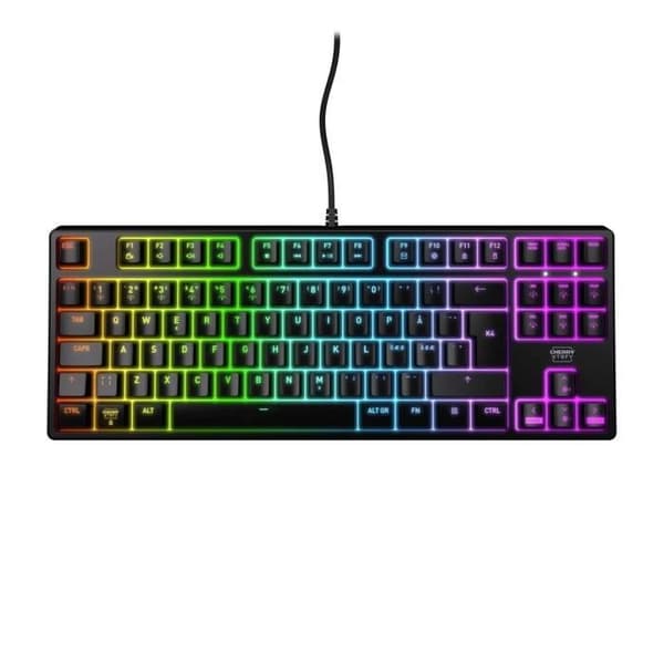 Mechanical gaming keyboard - CHERRY XTRFY K4V2 RGB TKL - TKL format - RGB lighting - White