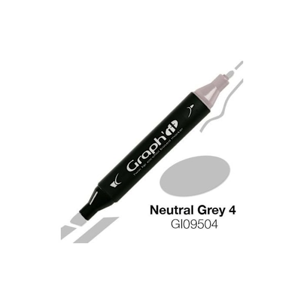 Graph'it 9504 Neutraali Harmaa 4 Alkoholi Marker Neutralgrå 4