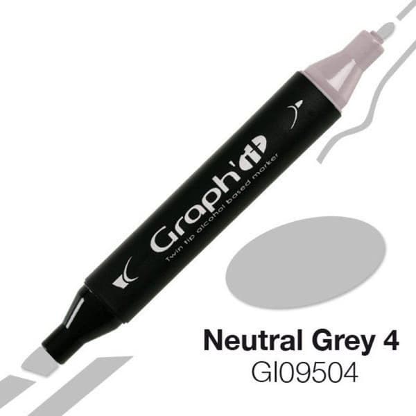 Graph'It - Alkoholmarkör Graph'it 9504 Neutral Grey 4 Grå