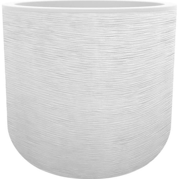 'EDA Pot ympäri 40 cm Grafiitti'Ylös - 32,5 L - Valkoinen cerusé' kalkad vit