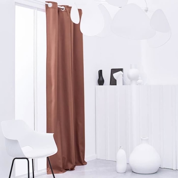 TÄNÄÄN Essential Uni lämpöä eristävä verho - 140 x 240 cm - terrakotta