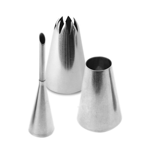 Scrapcooking Pakke med 3 choux- og éclairsprøjteposer i rustfrit stål - 3700392418311