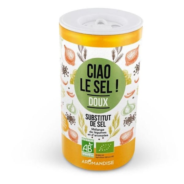 Salterstatning - Aromandise - Ciao sød salt - 70 g - Krydderiblanding - Umami smag