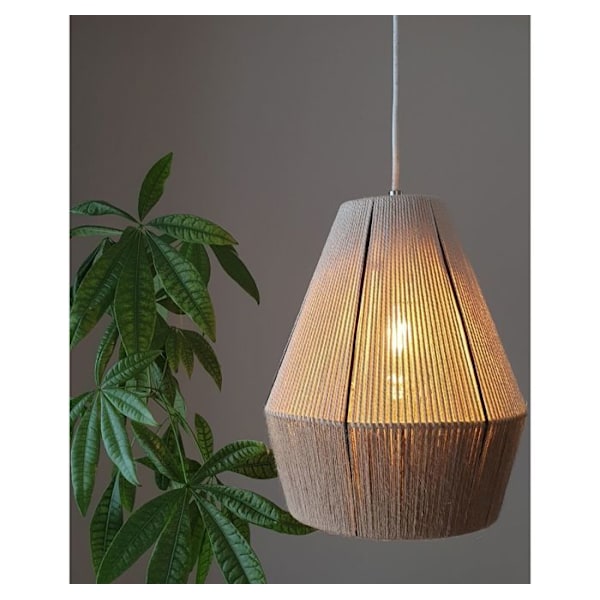 Anpassa din makramélampa - DIY-kit Vit