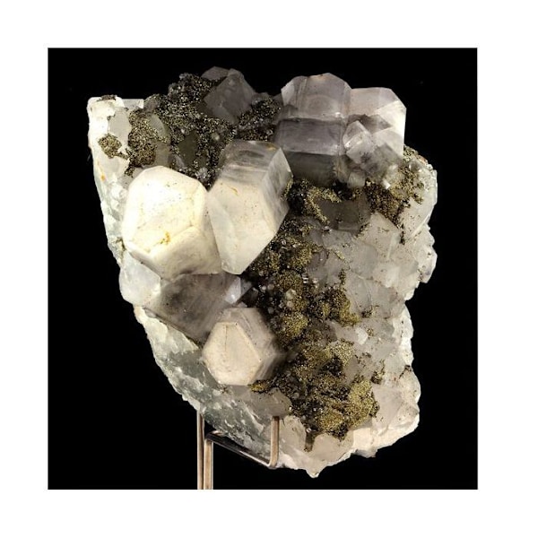 Sten og mineraler. Calcit, Pyrit, Fluorit. 1515,5 ct. El Hammam Mine, Meknes, Marokko.