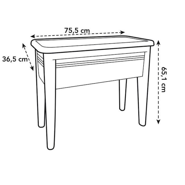 Green Basics Growing Table Xxl limegrøn limegrön