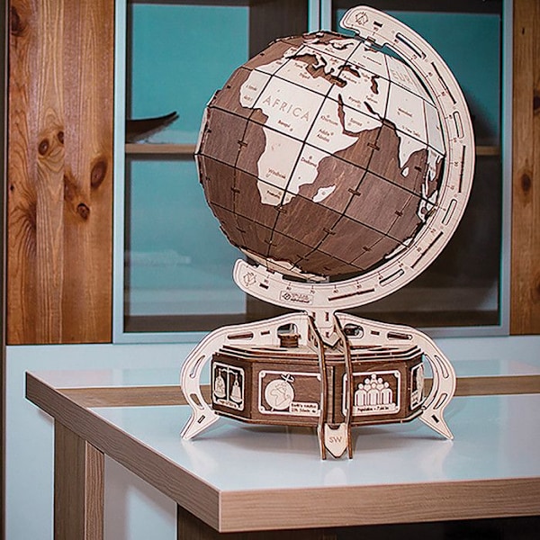 Eco Wood Art - Holz Modellbau The Globe brun Globe brun 393 stk Beige