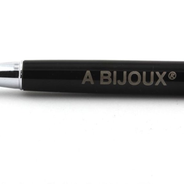 Sten og mineraler. Labradorit mineral pen fra Finland. Sort farve. Svart