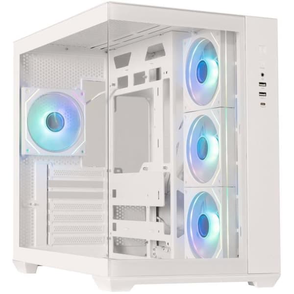 Chassi utan strömförsörjning - BITFENIX AL118 - Kub - ATX-format - Vit