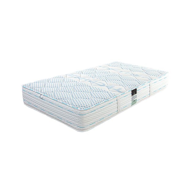 Madrass 90x190 cm, Funnybed, 24 cm, minnesskum, fast, oberoende sovytor, sommar/vinter sida Vit