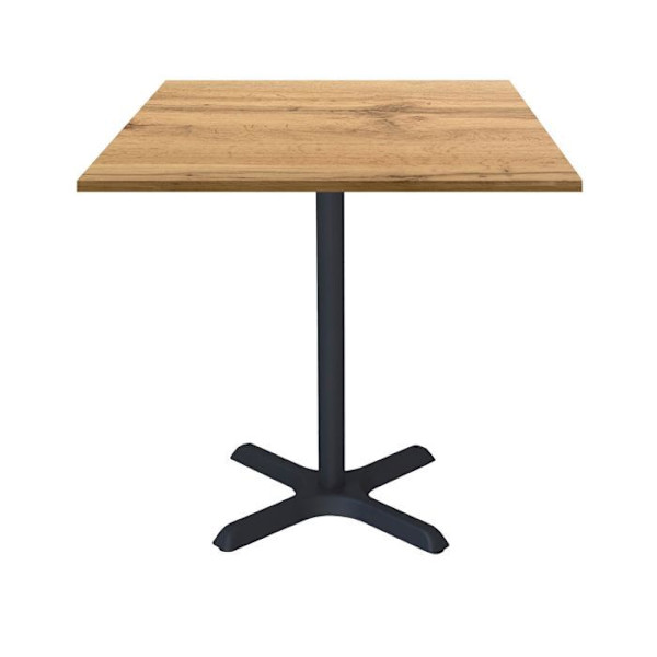 Tabel 70 x 70 cm - model Dina egetræ d'armor brun