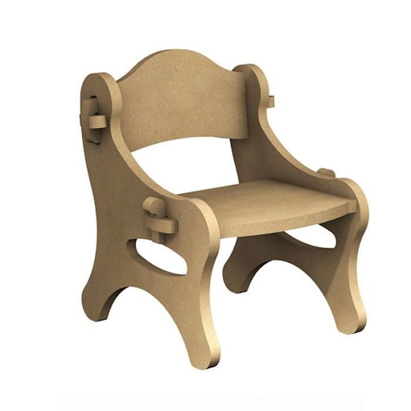Barnstol - Ej specificerad - Ej specificerad - Medium trä - 35 cm - Dekorativ kastanj
