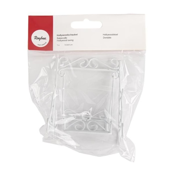 Balancelle, hvid, 7x5x9cm, sct.-LS 1stk.