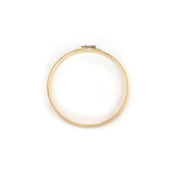 3 træbroderitromler Ø 10 cm beige