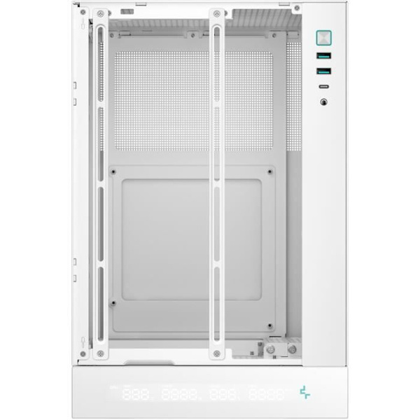Chassi utan strömförsörjning - DEEPCOOL CH170 Digital - Mini torn - Format M-ITX - Vit