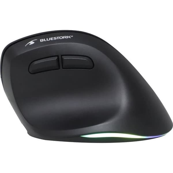 Trådløs Ergonomisk Mus - BLUESTORK - ERGO LUMI - PC/MAC - Sort