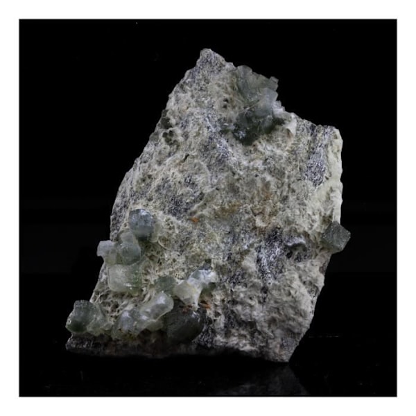 Sten og mineraler. Prehnite. 195,0 ct. La Combe de la Selle, Bourg d'Oisans, Frankrig.