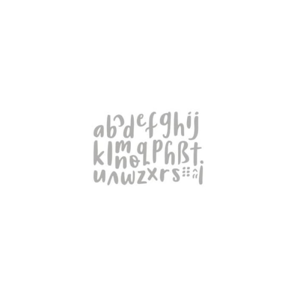 Präglingsstencil för gemener alfabet 0,5 till 2,8 cm 29 stycken - Rayher {färg}