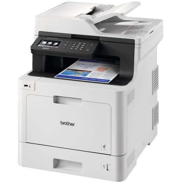 Multifunktionsprinter - BROTHER - DCP-L8410CDW - Laser 3-i-1 - Farve - Wifi-netværk - A4