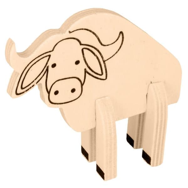 Sæt af træfiguriner safari beige