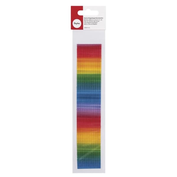 Breddeplader i voks regnbue, 220x3mm, 13 plader à 3mm,