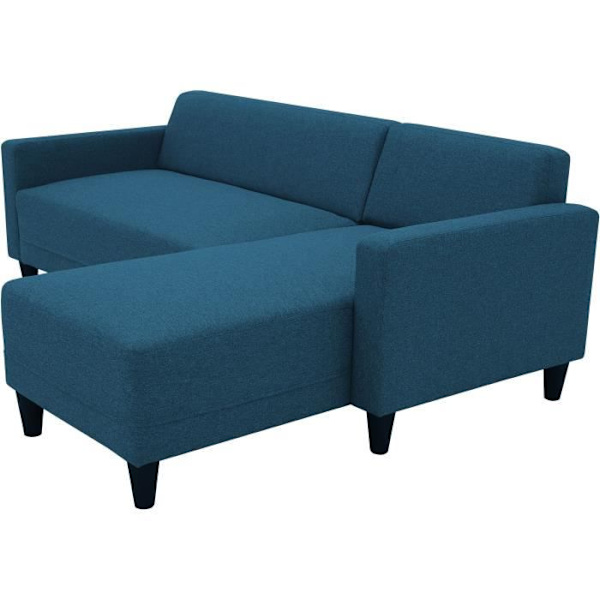 BOB 4-personers fast hjørnesofa - Navy stof - Vendbar - L 197 x D 117 x H 65 cm Marin