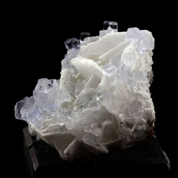 Sten og mineraler. Fluorit, Baryt. 4202,0 ct. Jaimina-minen, Carrales, Asturias, Spanien.