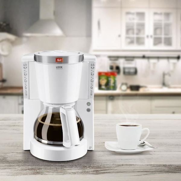 MELITTA Kaffebryggare Look IV Selection 1011-03 Vit/borstad stål