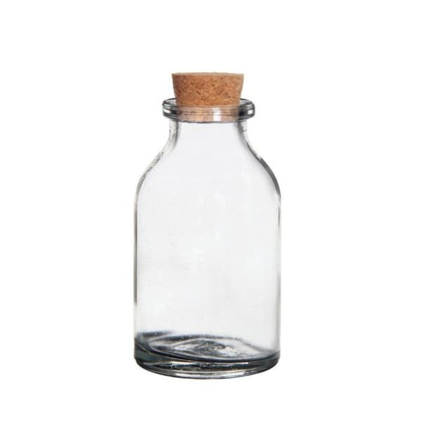 SÆT AF 105 MINI FLASKER DIAM 3 HT 6 Transparent