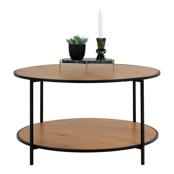 Soffbord Vita - Vit och Ekdekorr - Rektangulär - Modernt design Ekoseksdecor