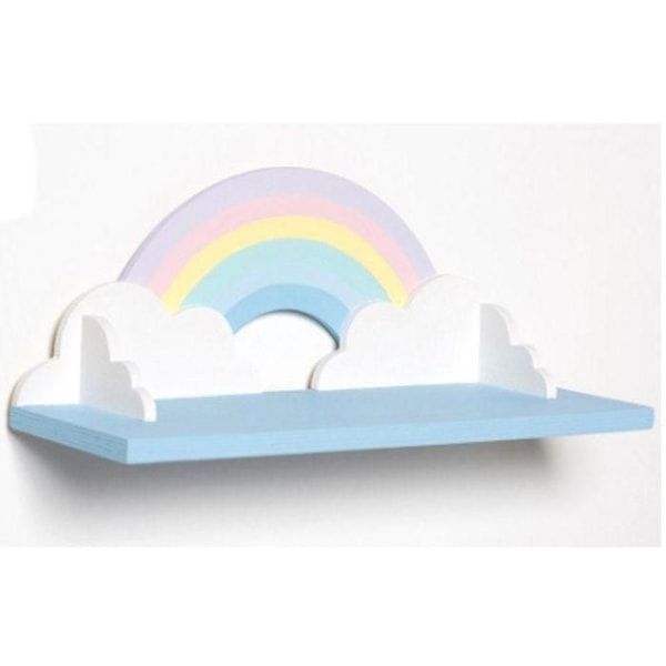 Væghylde i træ Rainbow 40cm Beige