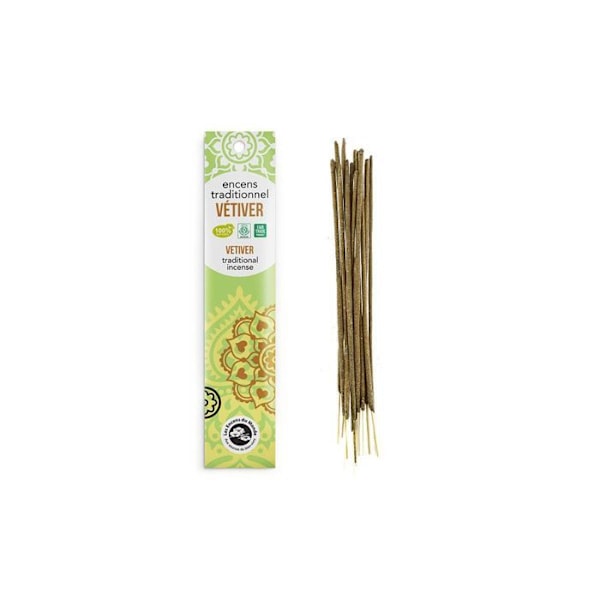 Intialainen suitsuke Vetiver 60 tikkua 45 min