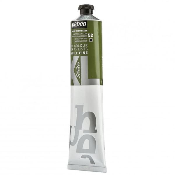 Oljefärg - Pébéo - 200052 - Chartreuse Gul - 200 ml - Torkar snabbt Jaune Chartreuse