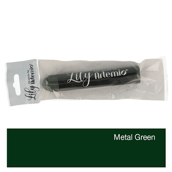 Oliepastel - Grøn Metal Grön