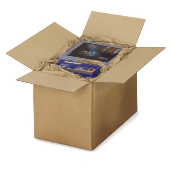 15 st packboxar 35 x 35 x 25 cm - Enkel korrugering brun