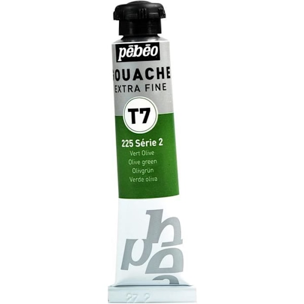 Rør 20ml Gouache Maling T7 ekstra fin OLIVEN GRØN