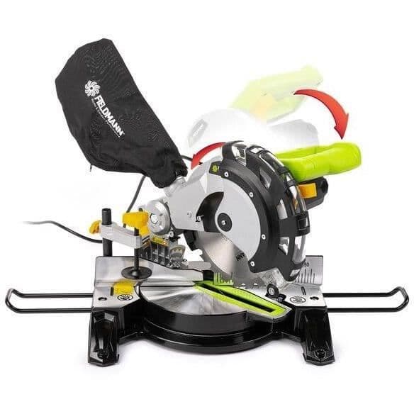Kappsåg - FIELDMANN - 1450 W - 210 mm - Trä - Grön