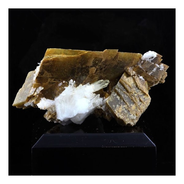 Sten og mineraler. Siderit, Kvarts. 208,5 øre. Mésage Mine, Vizille, Frankrig..