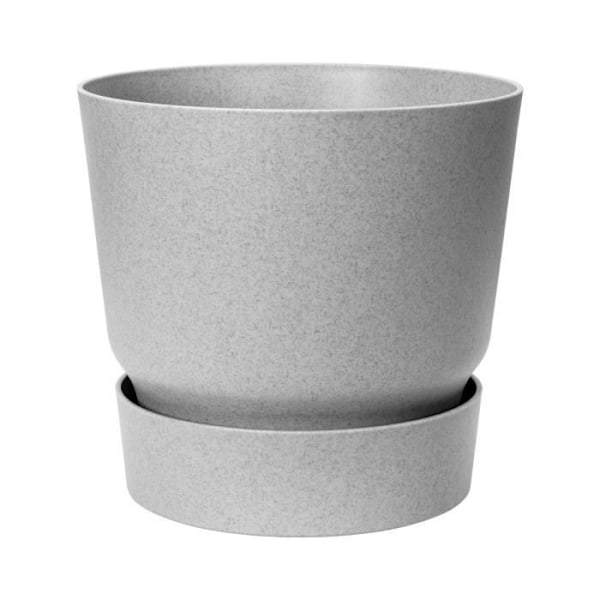 ELHO Greenville Rund blomkrukaØ 47 x H 44 cm - utomhus - 100 47 - Grå - % återvunnen Levande betong