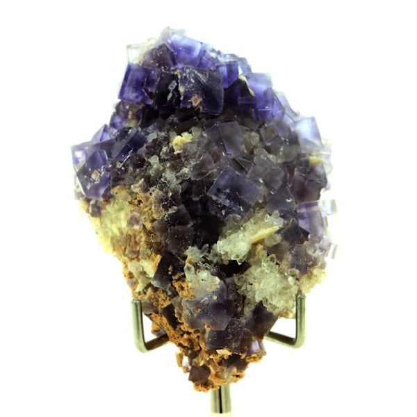 Stenar och mineraler. Fluorit + Kvarts + Baryt. 211,5 cent. La Cabaña, Berbes, Spanien.
