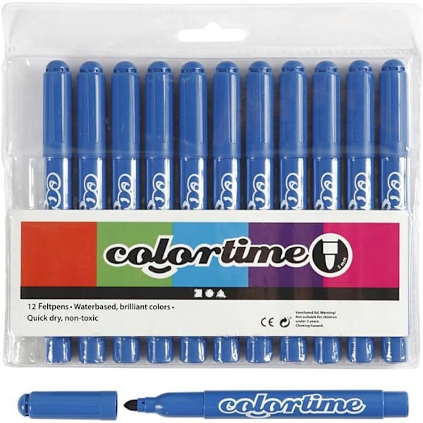 Markers - Ikke specificeret - Ref 37356 - Klare farver - Tørrer hurtigt - Ventilerede hætte. Vackra färger